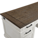Intercon Drake French Oak/Rustic White 66" Executive Desk-2
