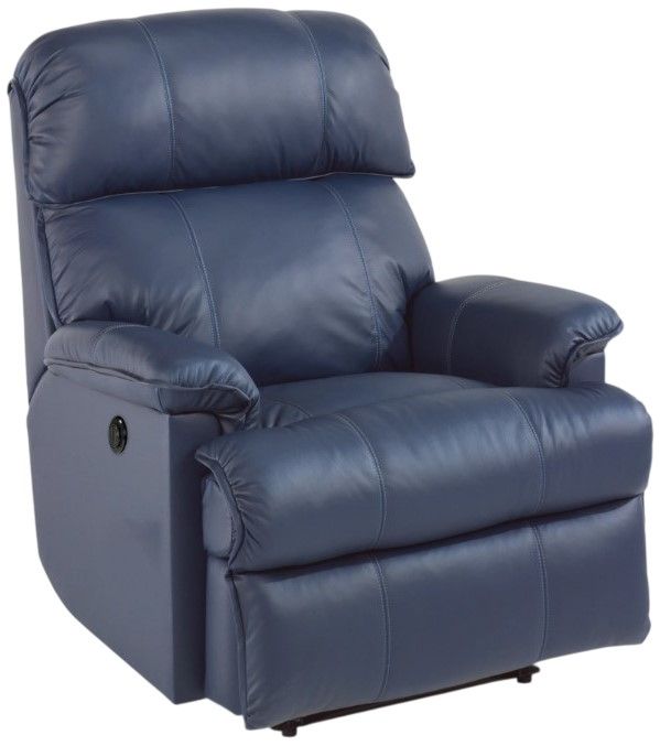 Flexsteel® Geneva Blue Power Recliner