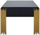 New Classic® Home Furnishings Empire Black Coffee Table with Gold Base-4