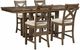 Signature Design by Ashley® Moriville 5-Piece Grayish Brown Counter Height Dining Table Set-0