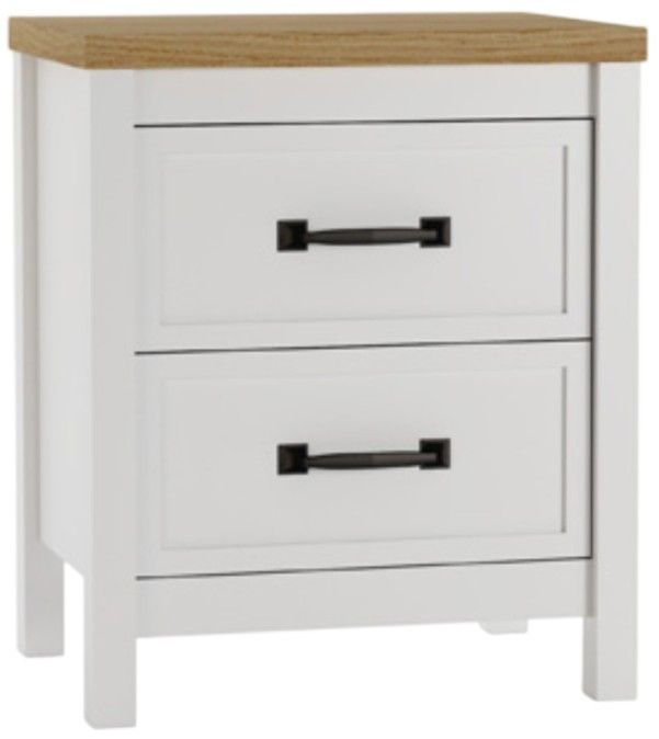 Signature Design by Ashley® Kerisden Brown/White Nightstand-0