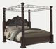 Bernards Coventry Cherry Upholsterd King Canopy Bed-0