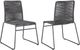 Coaster® Jerome 2-Piece Charcoal Upholstered Stackable Side Chairs-4