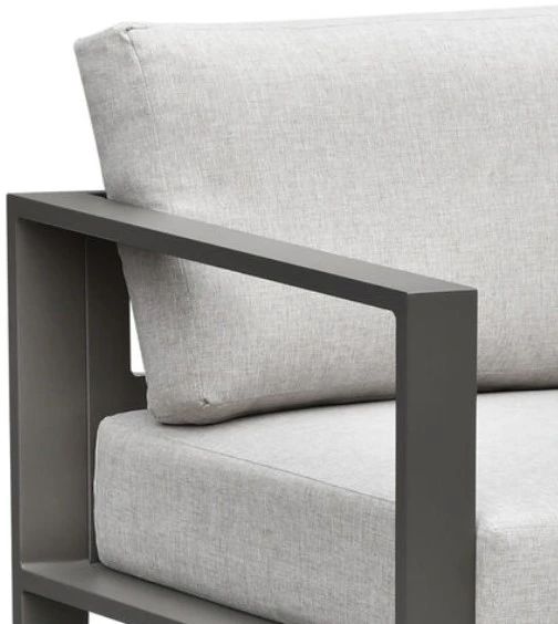 Intercon Navarro Gray/Mocha Fabric/Metal Outdoor Chair-1