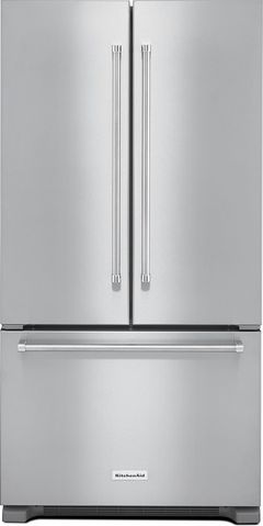 KitchenAid® 36 in. 21.9 Cu. Ft. Stainless Steel Counter Depth French Door Refrigerator