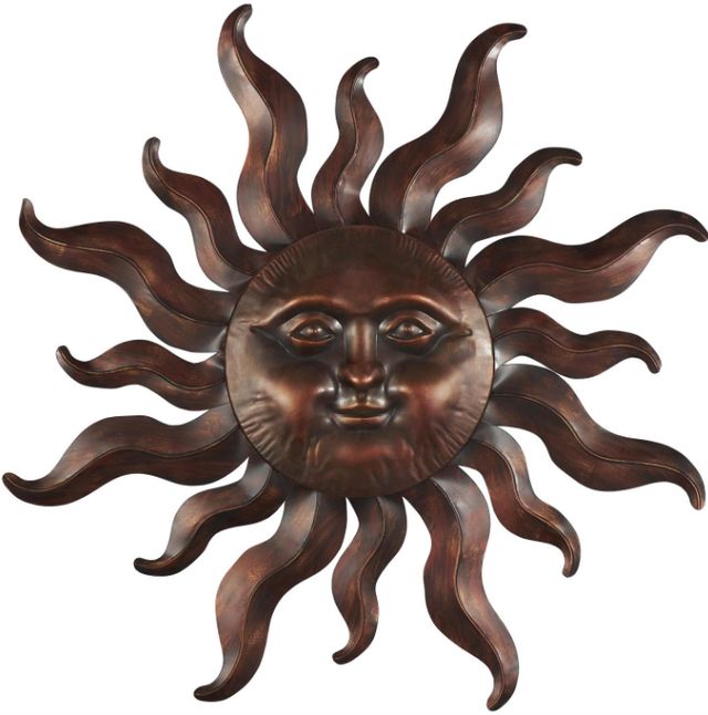 Deco Marche Bronze Sun Wall Decor-0