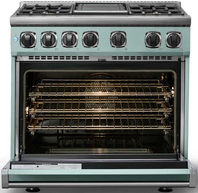 Viking® 7 Series 36" Splash Pro Style Dual Fuel Range with Griddle-1