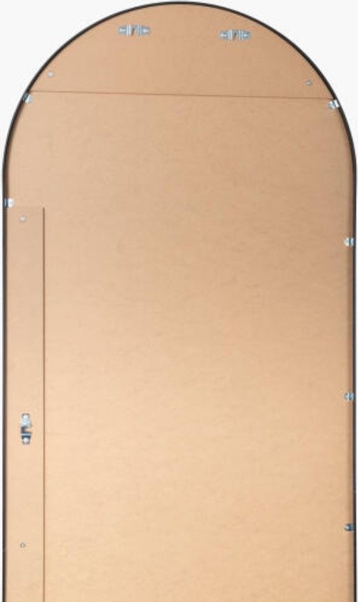 Surya Aranya Matte Black 22" Accent Mirror-2
