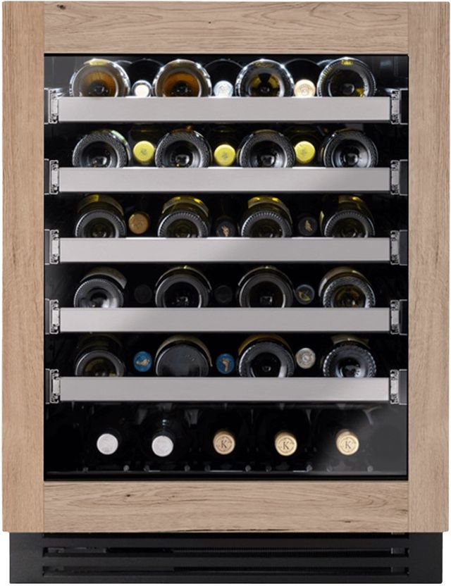 True® 24” 5 Cu. Ft. Glass Panel Ready ADA Compliant Right Hinge Undercounter Wine Cooler-0