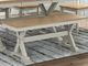 Signature Design by Ashley® Purlaney Antique White/Natural Dining Bench-2