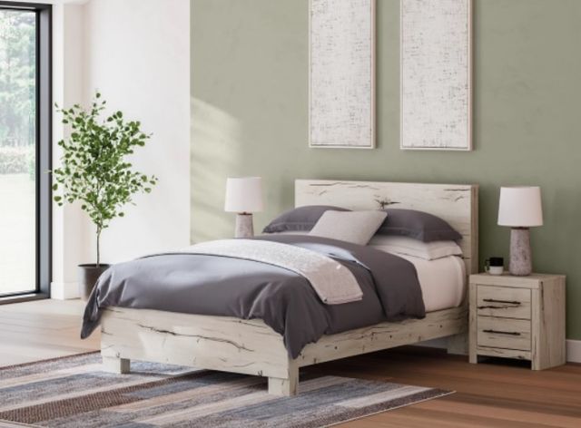 Benchcraft® Lawroy Light Natural Queen Panel Bed-1