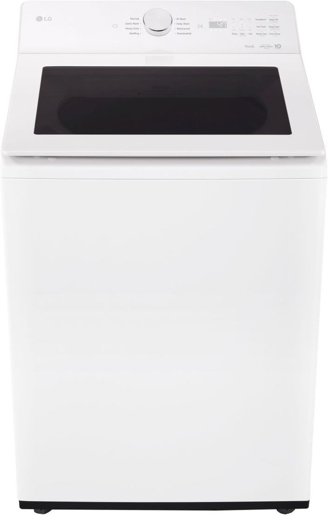 LG White Top Load Washer & Electric Dryer Laundry Pair-1