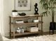 Hammary® Amara Taupe Sofa Table with Natural Marble Top and Gray Frame-1