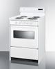 Summit® 24" White Freestanding Electric Range-1