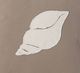 A & B Home Brown 18"x18" Conch Shell Throw Pillow-1
