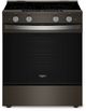 Whirlpool® 30" Black-on-Stainless Slide In Electric Range-0