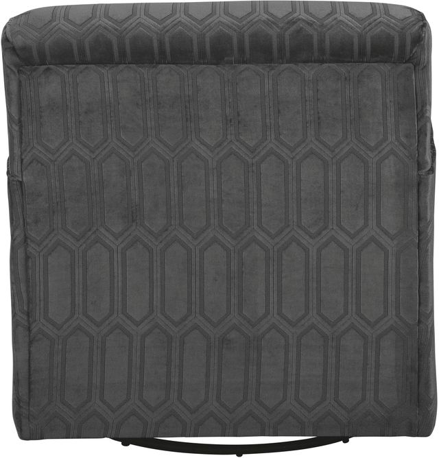 Signature Design by Ashley® Zarina Graphite Swivel Accent Chair-2