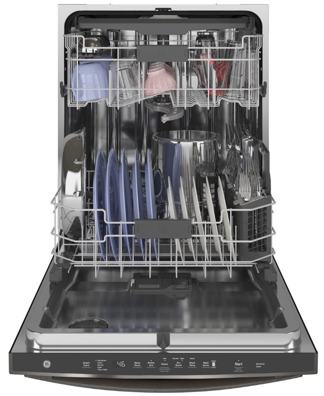 GE® 24" Black Stainless Built In Dishwasher-2