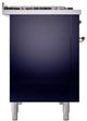 Ilve® Nostalgie II Noblesse 48'' Midnight Blue Pro Style Dual Fuel Range with Copper Trim-2