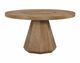 Bernards Elure Latte Round Dining Table with Lazy Susan-0
