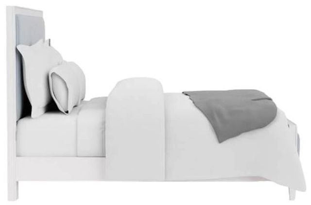 Riverside Furniture Rosalie White Caps Upholstered Queen Panel Bed-2