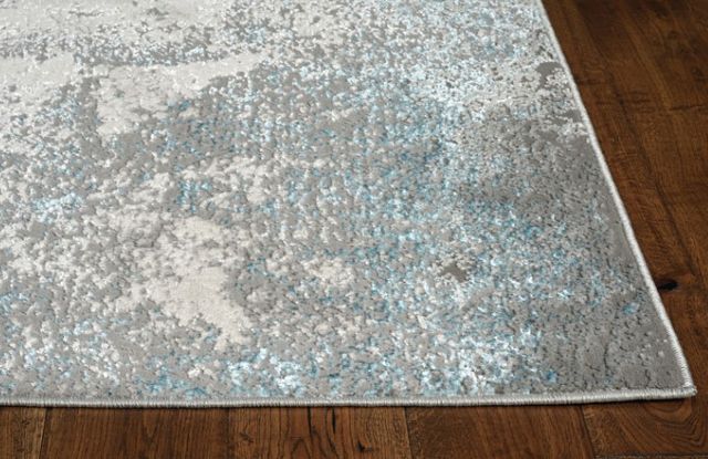 KAS Rugs Luna Blue/Silver Natural 5'x8' Area Rug-1