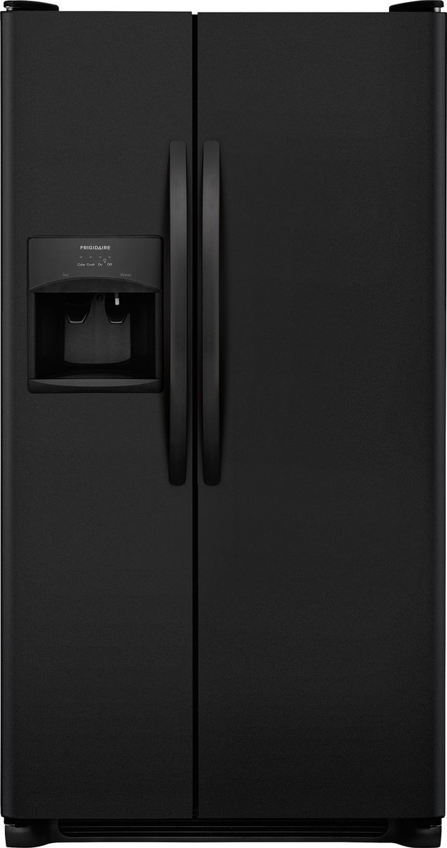 Frigidaire® 22 Cu. Ft. Ebony Black Standard Depth Side By Side Refrigerator-0