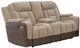 Signature Design by Ashley® Mixed Motion Brownstone Power Reclining Loveseat-0