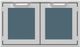 Hestan® AGLP Series 36" Pacific Fog Outdoor Double Sealed Pantry-0