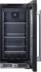 Summit® 15" 2.6 Cu. Ft. Stainless Steel Built-In Beverage Center -4