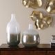 Uttermost® Cardoni 2-Piece Crisp White/Metallic Smoke Bronze Vases-2
