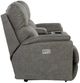 La-Z-Boy® Trouper Charcoal Power Reclining Loveseat with Console, Headrest, and Lumbar-3