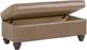 Smith Brothers Customizable 901 Leather Storage Ottoman with Turned Leg-1