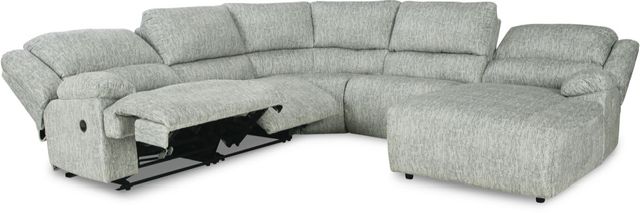 Signature Design by Ashley® McClelland 5-Piece Gray Reclining Right-Arm Facing Sectional and Chaise-1