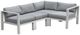 Intercon Nash 4-Piece Buff Aluminum/Fabric Outdoor Sectional Set-0