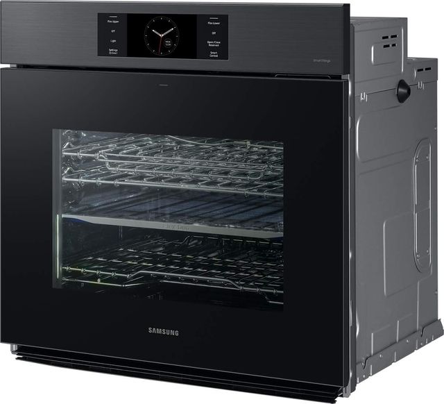 Samsung 7 Series 30" Matte Black Steel Single Electric Wall Oven-2