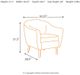 Signature Design by Ashley® Klorey Charcoal Accent Chair-4