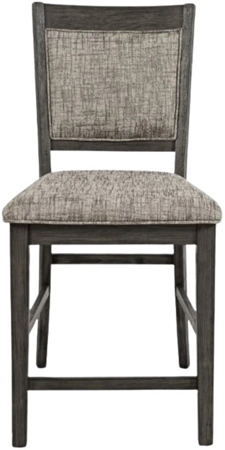 Jofran Inc. Altamonte Brushed Gray Upholstered Counter Stool-2