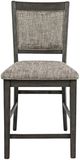 Jofran Inc. Altamonte Brushed Gray Upholstered Counter Stool-2