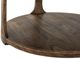 International Furniture Direct Balam Stained Brown Round End Table-4