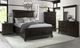 Elements International Slater 4-Piece Black King Platform Bedroom Set-1