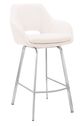 Armen Living Aura White 26" Swivel Counter Stool-0