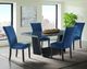 Elements International Beckley 5-Piece Blue/Gray Dining Set-1