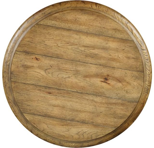 Hooker® Furniture Sanctuary Antique Hickory Round Accent Table with Antique Coffee Base-2