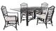 Braxton Culler Customizable Chippendale 5-Piece Antique Navy Dining Table Set-0