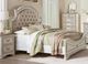 Standard Furniture Stevenson Antique White Upholstered King Bed Frame-4