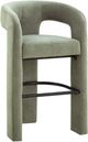 TOV Furniture Malone Green Chenille Bar Stool-0
