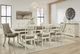 Signature Design by Ashley® Bolanburg Weathered Gray Extension Dining Table with Antique White Trestle Legs-3