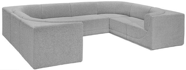 Meridian Furniture Ollie 8-Piece Gray Sectional-0