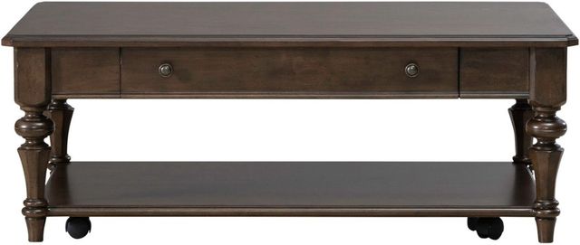 Liberty Furniture Arden Road Satin Cherry Rectangular Cocktail Table-2